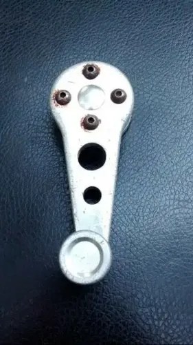 Manija Levanta Vidrio Aluminio Para Fiat Plateado - 4