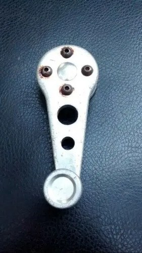 Manija Levanta Vidrio Aluminio Para Fiat Plateado - 9