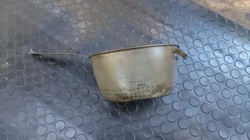 Colador De Chapa Grande Antiguo - 7