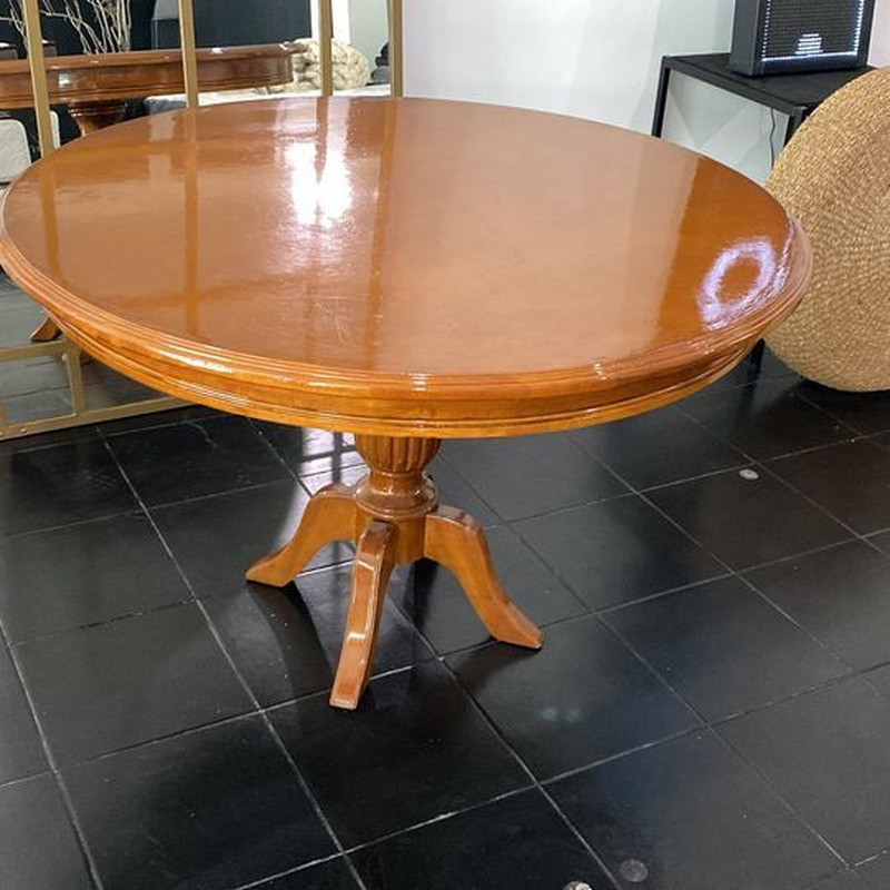 Mesa redonda estilo luis xv 120cm diametro