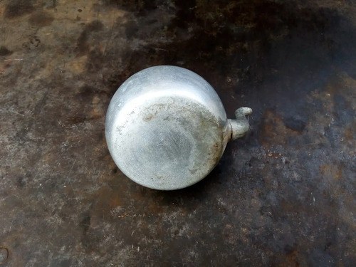 Pava De Aluminio Antigua Para Adorno Gris - 6