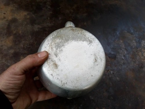 Pava De Aluminio Antigua Para Adorno Gris - 7