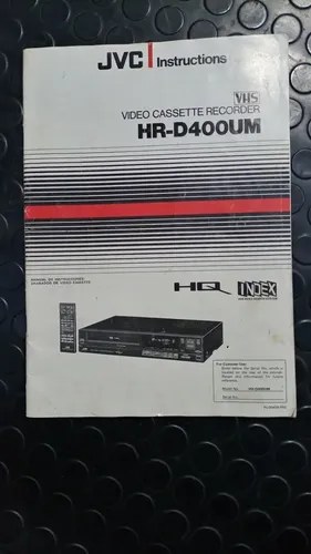 Manual De Instrucciones Video Casetera Jvc Hr - D400um