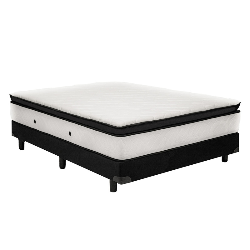 Colchon + Sommier 140x190 2P 1/2 Espuma - 2