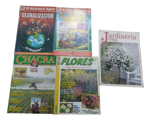 Lote De 5 Revistas De Campo Y Jardín