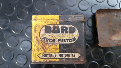 Antigua Lata De Aros De Pistón Burd Antigua - 8